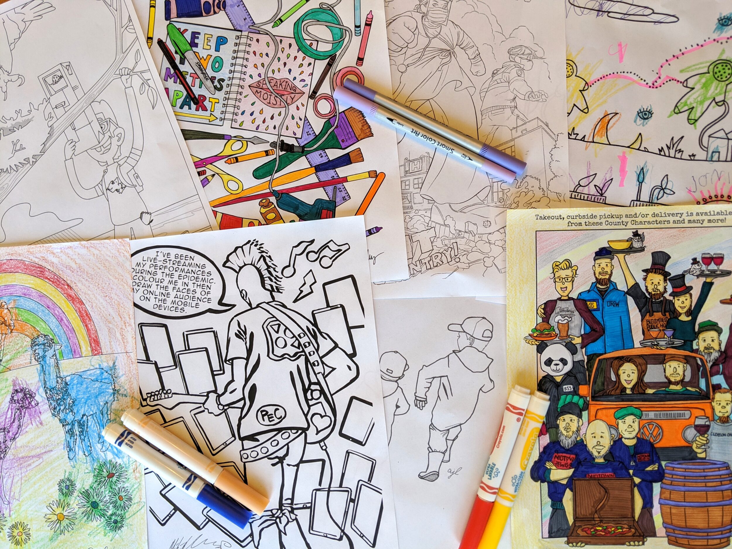 <p>COUNTY COLOURING-There are many scenes to choose from in the County Colours colouring book. (Submitted Photo)</p>
