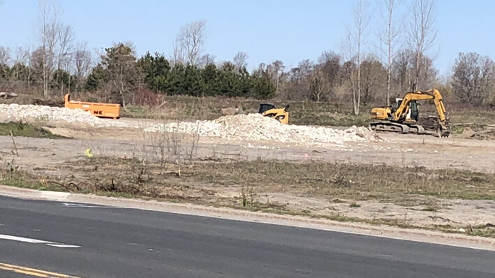 <p>IN DEVELOPMENT Work at a west Picton shopping centre that will be the home of Picton Foodland (Formerly Sobeys) continues Wednesday morning. (Jason Parks/Gazette Staff)</p>
