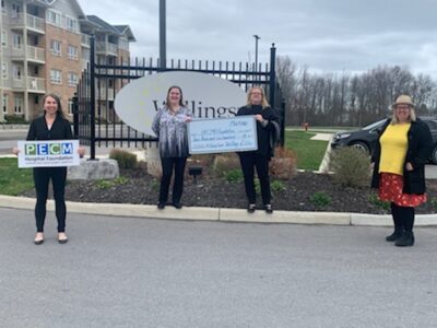 <p>A WELLSPRING OF SUPPORT The Wellings of Picton are supporting the Prince Edward County Memorial Hospital Foundation PPE drive. Pictured from left at the Wellings of Picton are Shannon Coull, Executive Director of the PECMH Foundation, Katherine Langabeer, Sales and Marketing Manager for the Wellings of Picton, Rachel Henry, General Manager of the Wellings of Picton and Briar Boyce, Senior Development Officer with the Foundation.<br />
(Photo submitted by Jessica Dore)</p>
