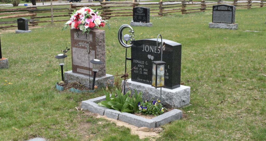 <p>NEW ENFORCEMENT OF OLD RULES The enforcement of long established but previously ignored bylaws at Cherry Valley Cemetery has caught a number of bereaved families of guard. Above is an example of a new and approved flower box and ornament station. (Jason Parks/Gazette Staff) </p>
