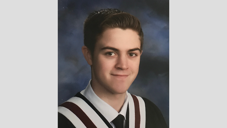 <p>PECI Class of 2020 Valedictorian Nolan Steen.(Submitted Photo)</p>
