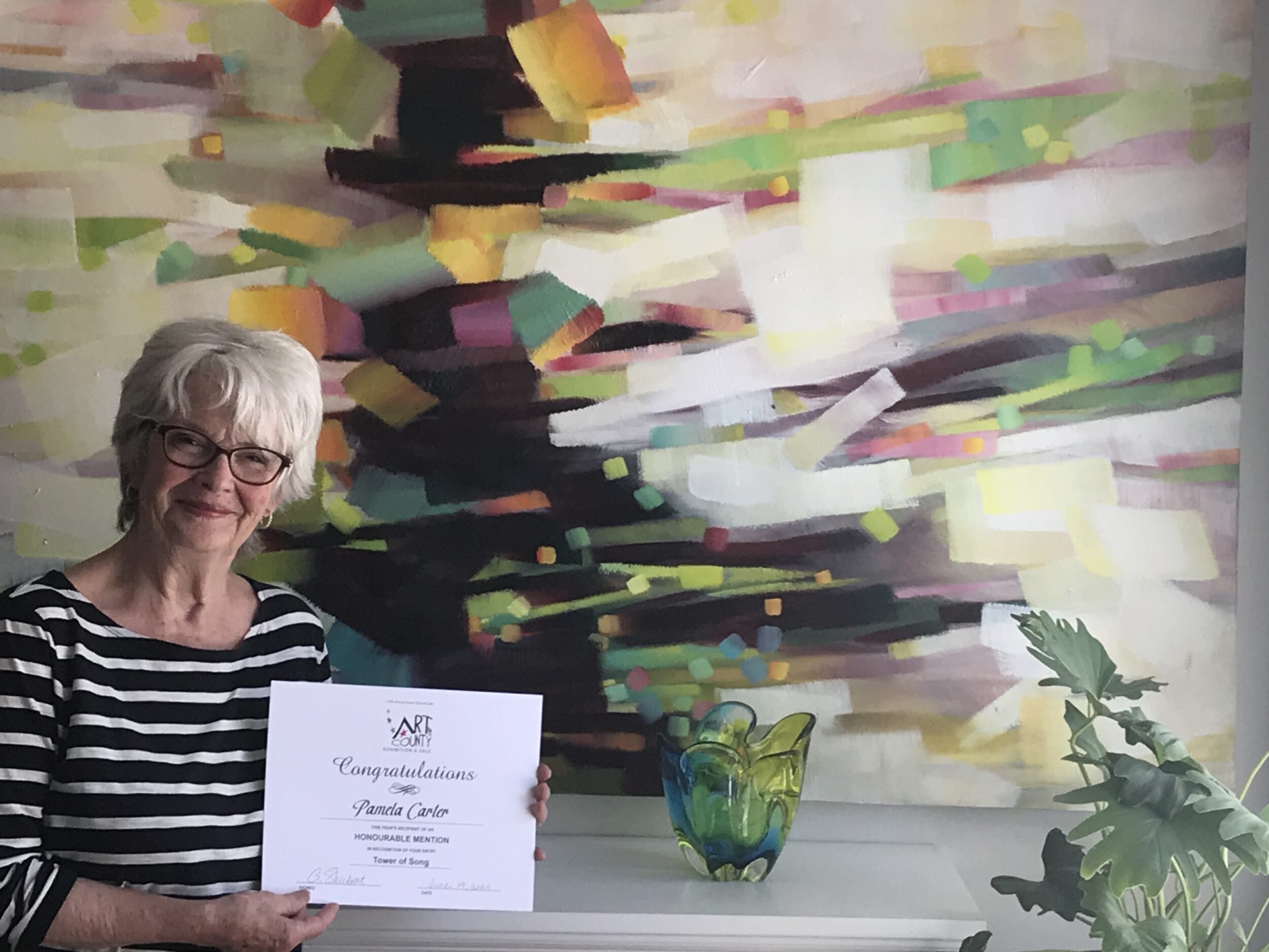 <p>Pam Carter’s “Tower of Song” was an honourable mention at the 2020 Art In the County. (Submitted Photo)</p>
