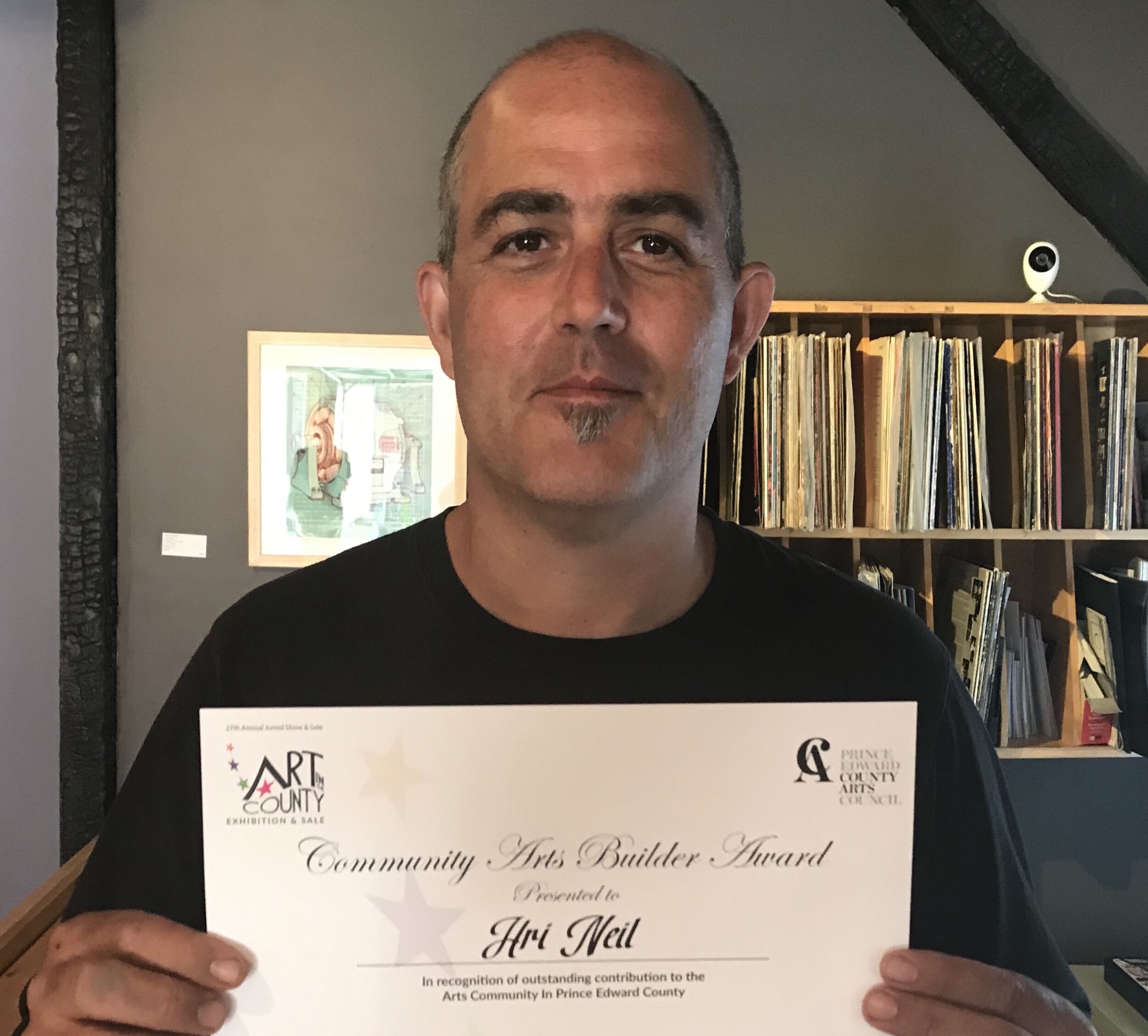 <p>WELL DESERVED – Hri Neil, pictured above, is the third annual recipient of the Community Arts Builder Award. (Submitted Photo)</p>
