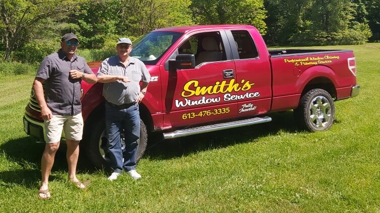 <p>ALL IN THE FAMILY-This father son duo, Steve (Left) and Wayne Smith (Right), have taken turns running their family’s business, Smith’s Window Service. (Submitted Photo)</p>
