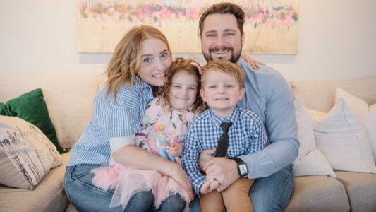 <p>ALL SMILES (left) Jillian, Edden, Mailin and Jordane Verner have been getting accustom to their new normal since Jillian was diagnosed with Colorectal cancer in Aug. 2019. A fundraising campaign started by Jordane called Jillian’s Road where he will be cycling from their home in Ameliasburgh to Kingston General on Sept. 6, is raising money for The Canadian Cancer Society, Belleville General Hospital and the University Hospitals Kingston Foundation- all institutions where Jillian has received treatment. (Submitted photo)</p>
