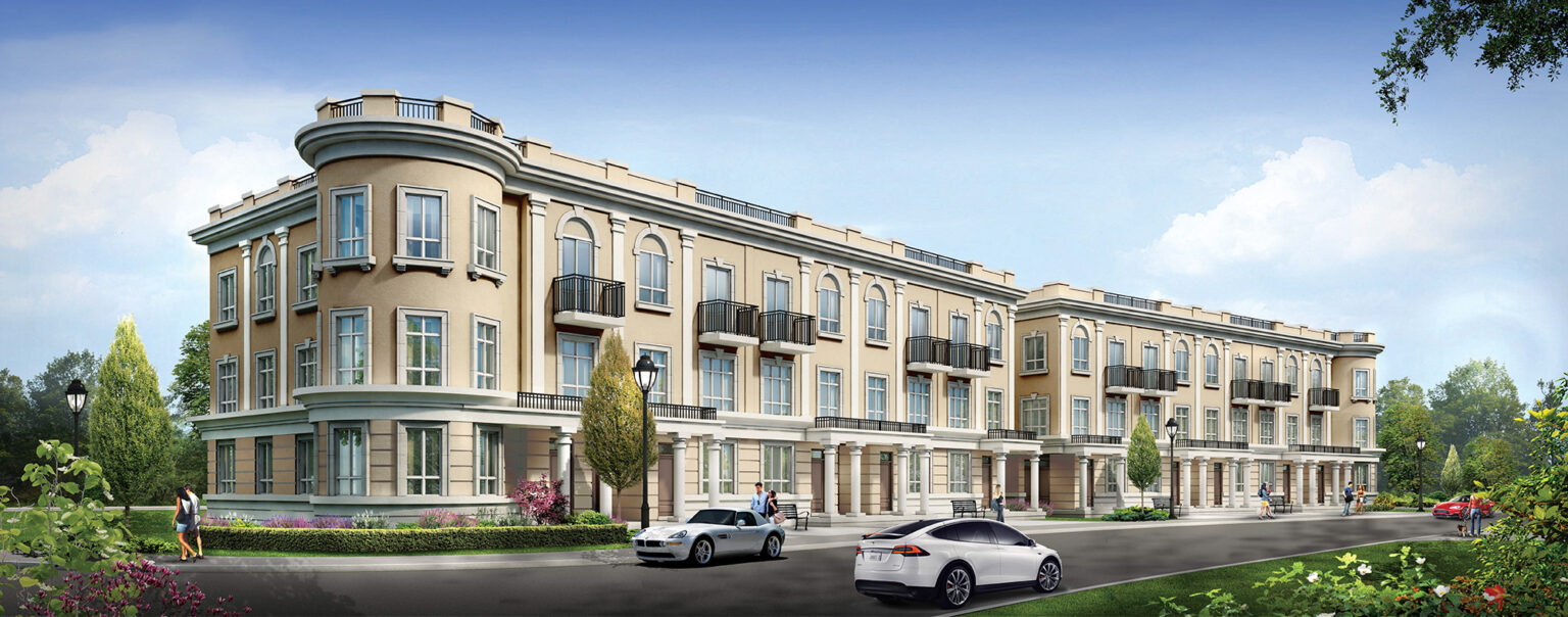 <p>THE FUTURE- An artistic rendering of the proposed development on the Picton Heights, featuring boutique townhomes pictured here. (Photo: vineridgecommunity.ca)</p>
