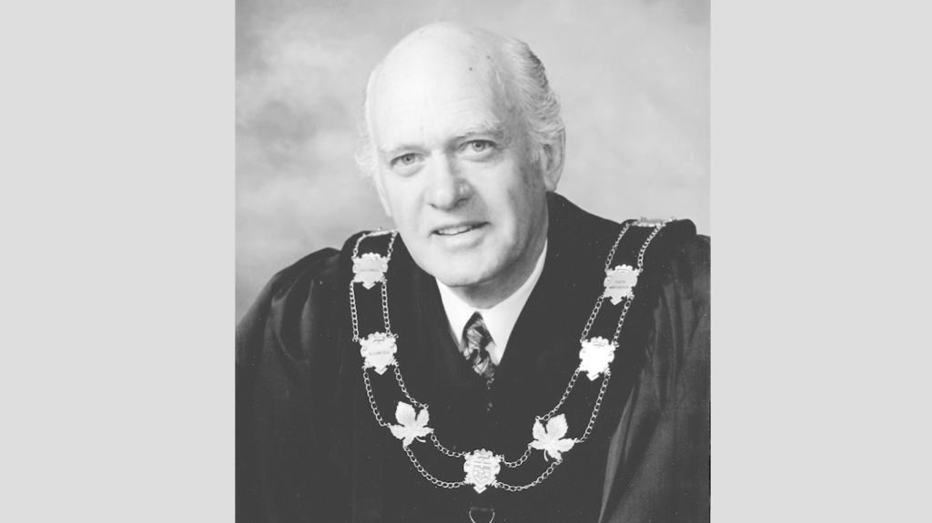 <p>Former Mayor of Prince Edward County James A. Taylor 1928-2020 (Gazette Photo by Douglas Boult)</p>
