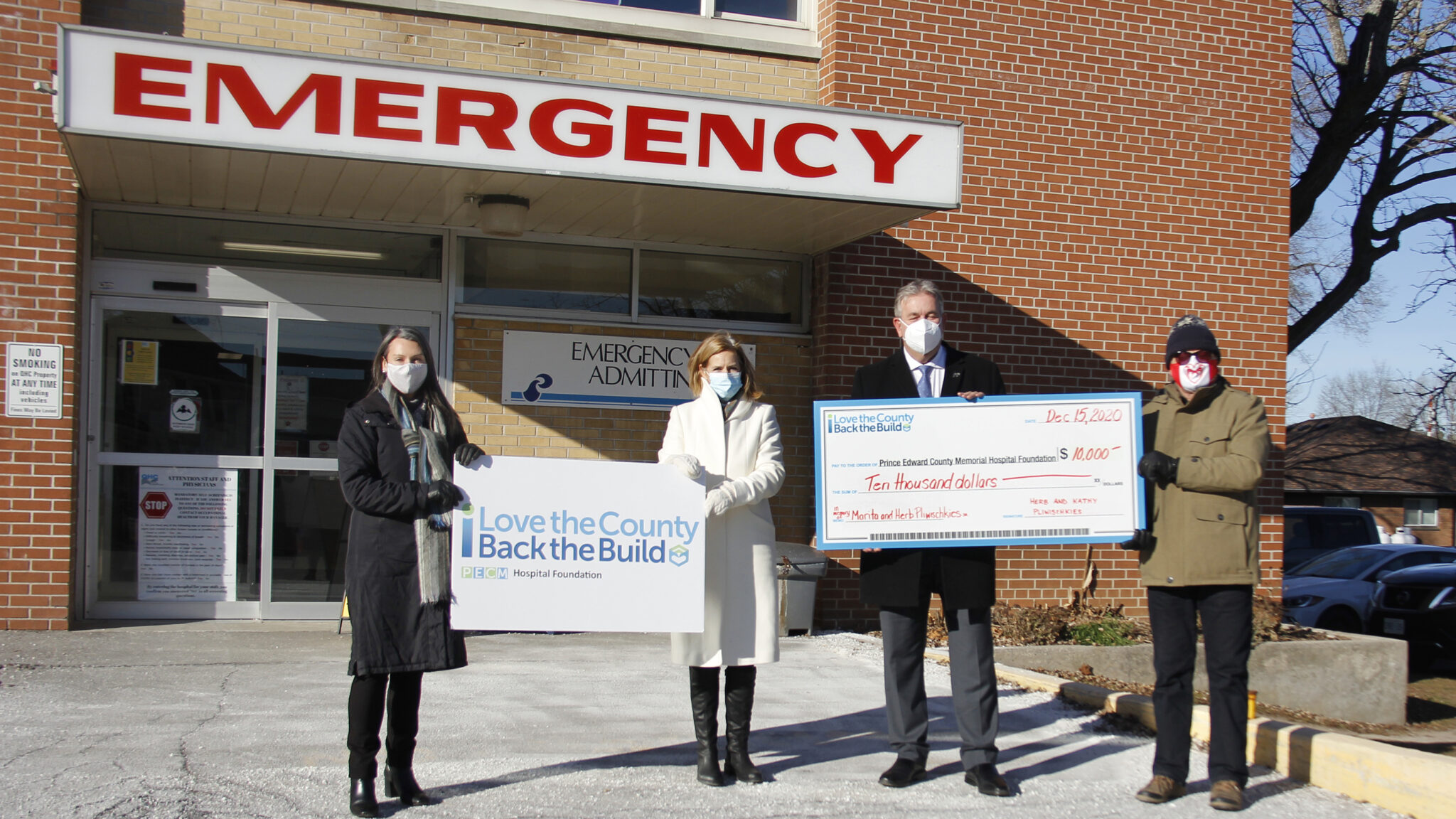 <p>TIME OF GIVING The PECMHF received a donation of $10,000 from Herb and Kathy Pliwischkies on Tuesday. in honour of Herbs parents Herbert Pliwischkies Sr and Margarete Pliwischkies. (Desirée Decoste/Gazette staff)</p>
