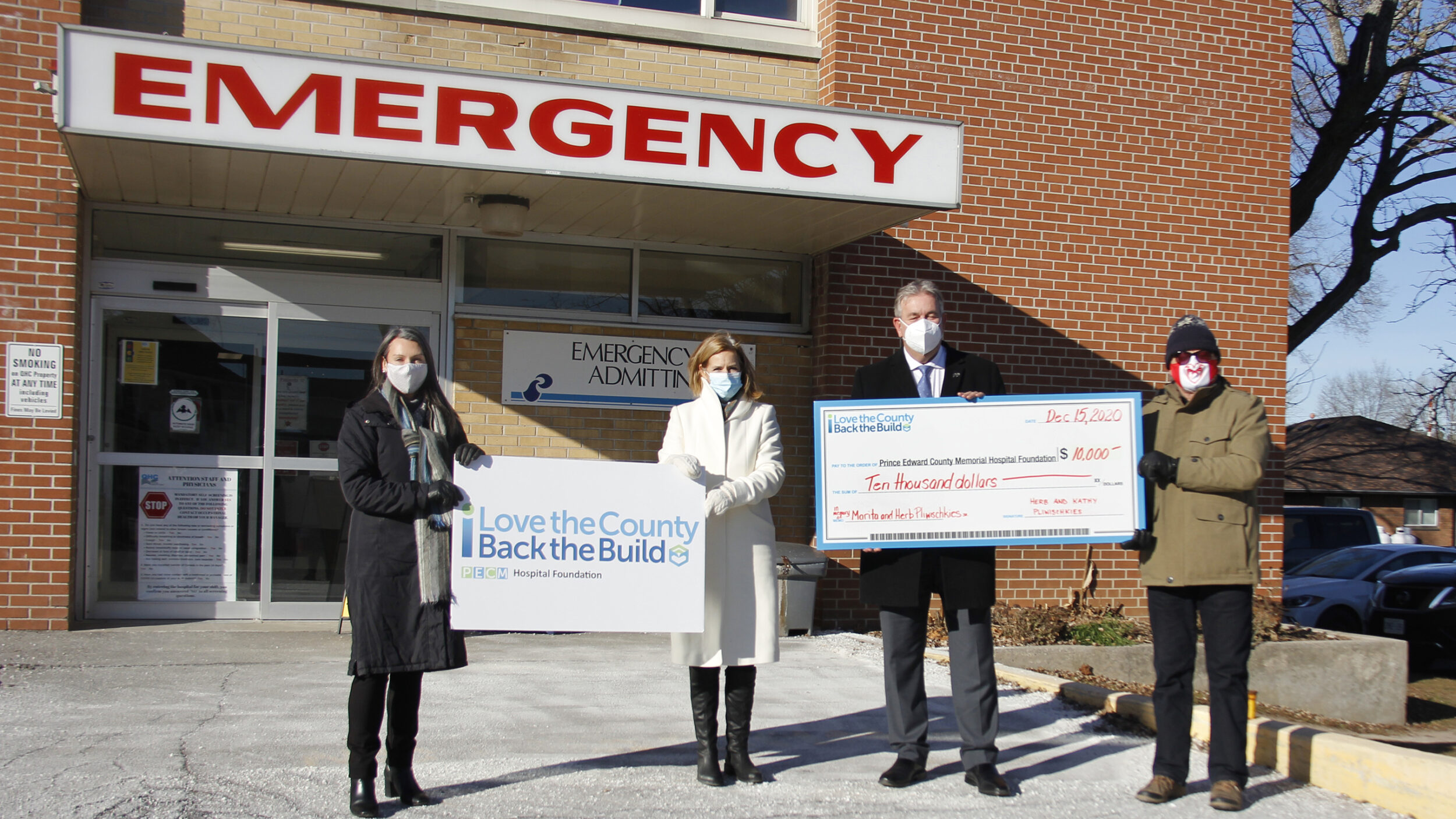 <p>TIME OF GIVING The PECMHF received a donation of $10,000 from Herb and Kathy Pliwischkies on Tuesday. in honour of Herbs parents Herbert Pliwischkies Sr and Margarete Pliwischkies. (Desirée Decoste/Gazette staff)</p>
