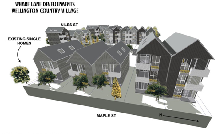<p>The proposed affordable housing development in Wellington at the former Arena site. (Photo Our Design Vision)</p>
