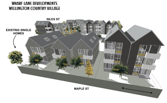 <p>The proposed affordable housing development in Wellington at the former Arena site. (Photo Our Design Vision)</p>
