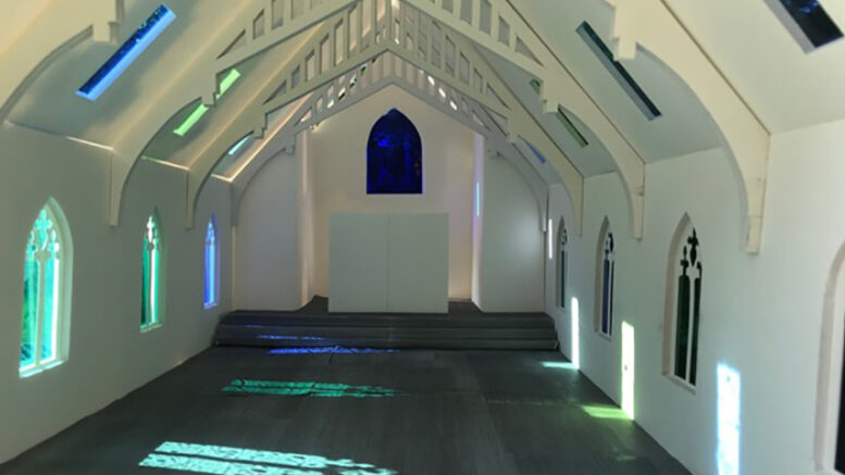 <p>St. Andrew’s is looking to create a sacred space that can support a variety of faith and community practices. A model of the transformed sanctuary designed by artist/designer Doreen Balabanoff emphasizes the play of colour and light and supports a more expansive vision for community collaboration and partnership. (Submitted Photo)</p>

