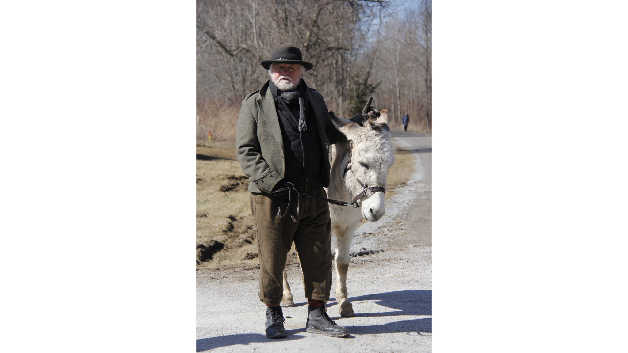 <p>ANOTHER STROLL Conrad Beaubien&#8217;s fifth chapter of the Walking with Thunder series &#8216;Ice Out on Wellers Bay&#8217; took place recently. (Desirée Decoste/Gazette staff)</p>
