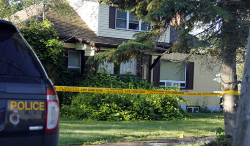 <p>The Massasauga Road home were Manitoba murder suspect Eric Wildman fired shots at OPP officers and eventually surrendered June 18, 2021. (Desirée Decoste/Gazette File Photo)</p>
