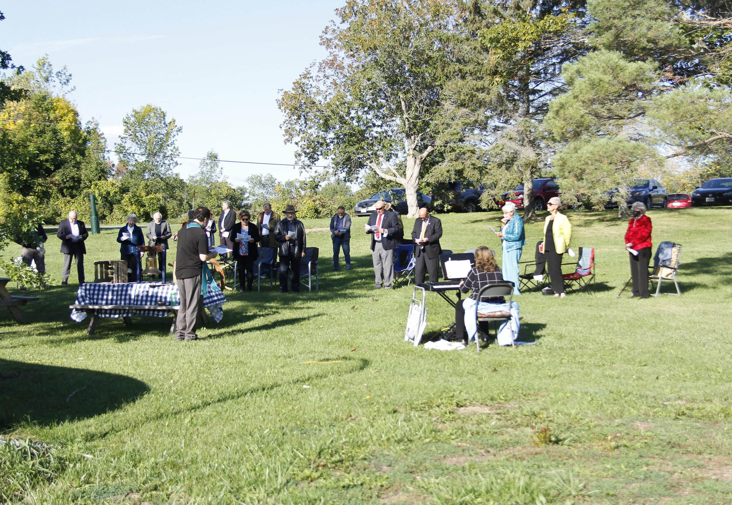 <p>REMEMBERING MARINERS The annual Mariner’s Memorial Service was held over the weekend between South Bay United Church and the Mariners Park Museum with around 20 people in attendance. (Desirée Decoste/Gazette staff)</p>
