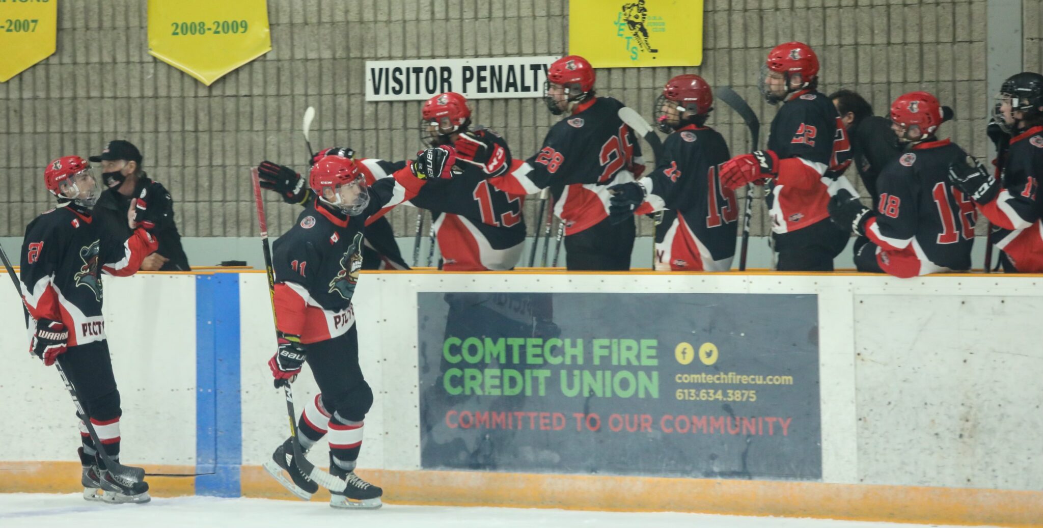 <p>Jack Dow leads the goal train after opening the </p>
