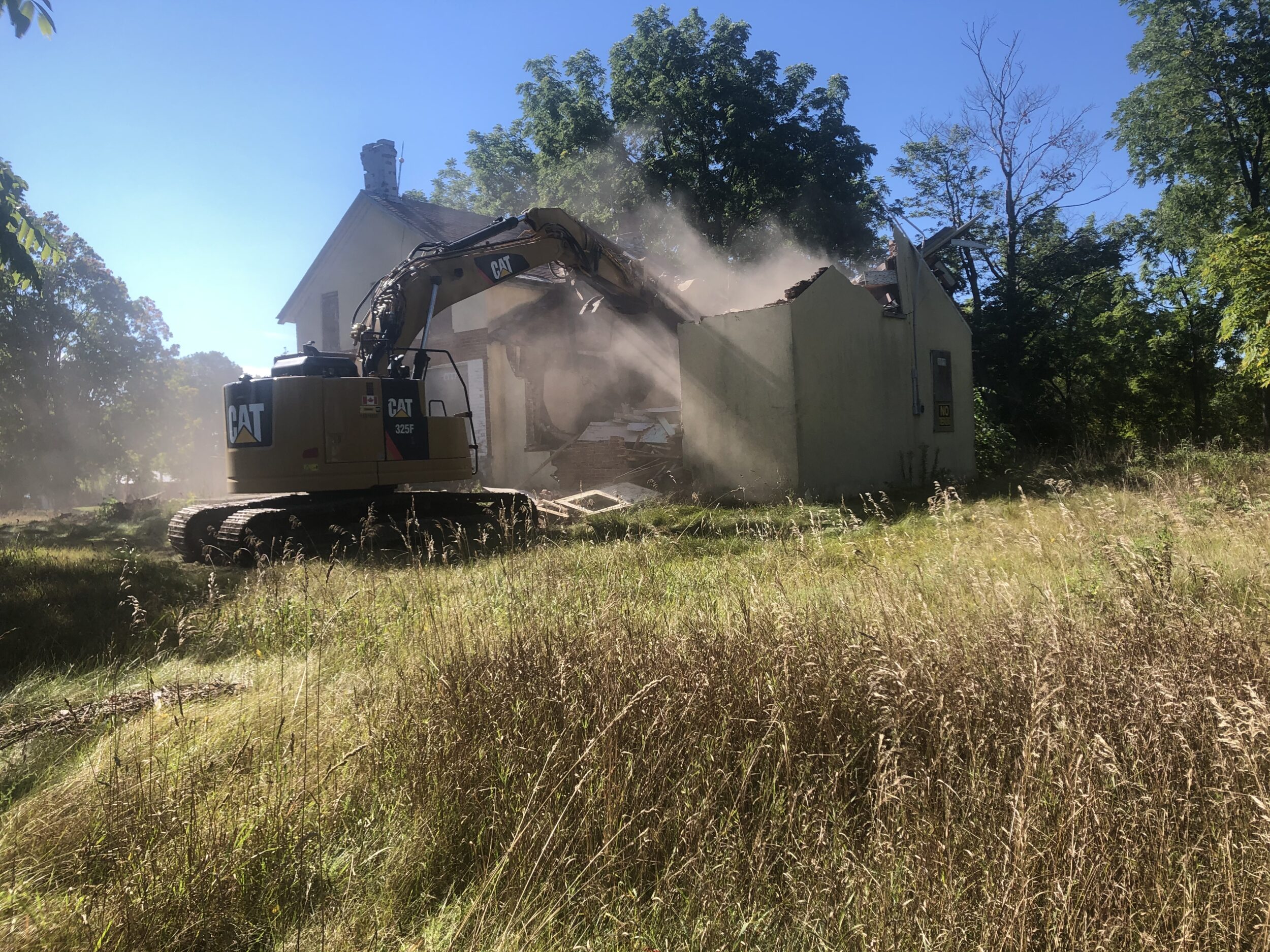<p>GONE IN A CLOUD OF DUST- A firm contracted by the Ministry of Environment, Conservation and Parks levelled the Hyatt house at Sandbanks in September, 2021. (Jason Parks/Gazette Staff)</p>
