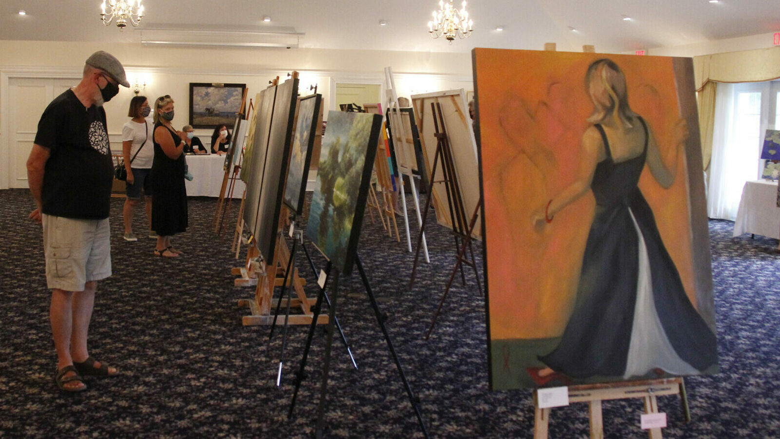 <p>ARTISTS WORK Around half of the artists taking part in the PEC Studio Tour 2021 offered a view of their trappings at a pop-up event at The Waring House last month. (Desirée Decoste/Gazette staff)</p>
