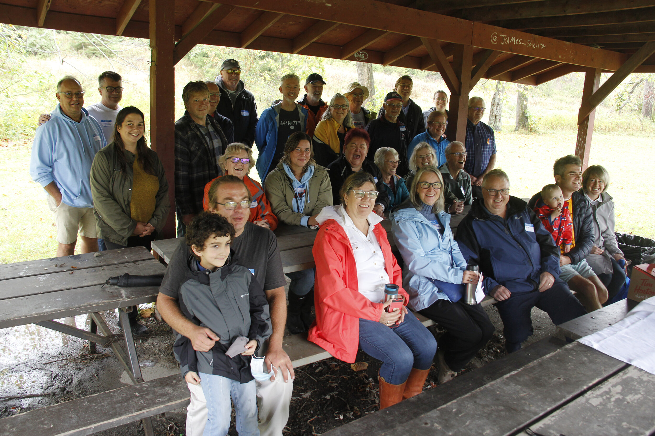 <p>The Birdhouse City volunteer restoration team met over the weekend to celebrate the  volunteers, supports and donators of the newly restored birdhouses. (Desirée Decoste/Gazette staff)</p>
