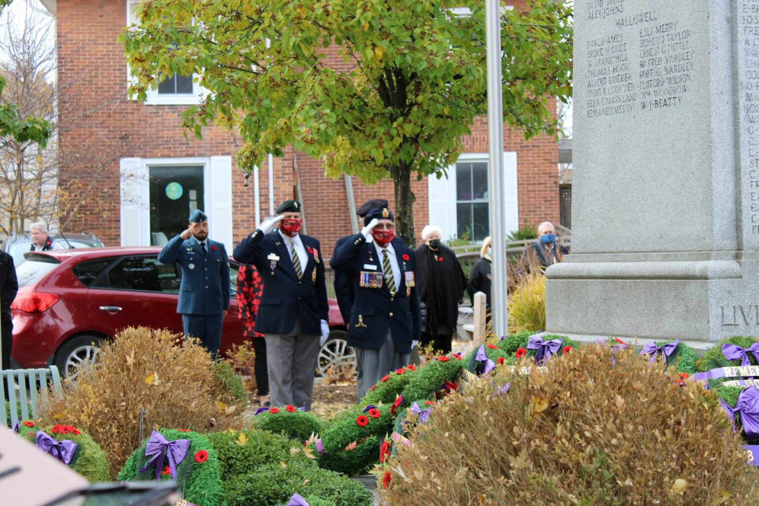 <p>TRIBUTE-A number of veterans paid tribute to those who served. (Sarah Williams/Gazette Staff)</p>
