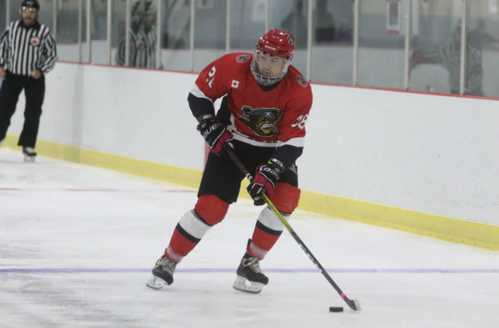 <p>Jack Dow had three goals but it wasn’t enough to lift the Picton Pirates past the host Campbellford Rebels Saturday night. (Shawna Adams for the Gazette)</p>
