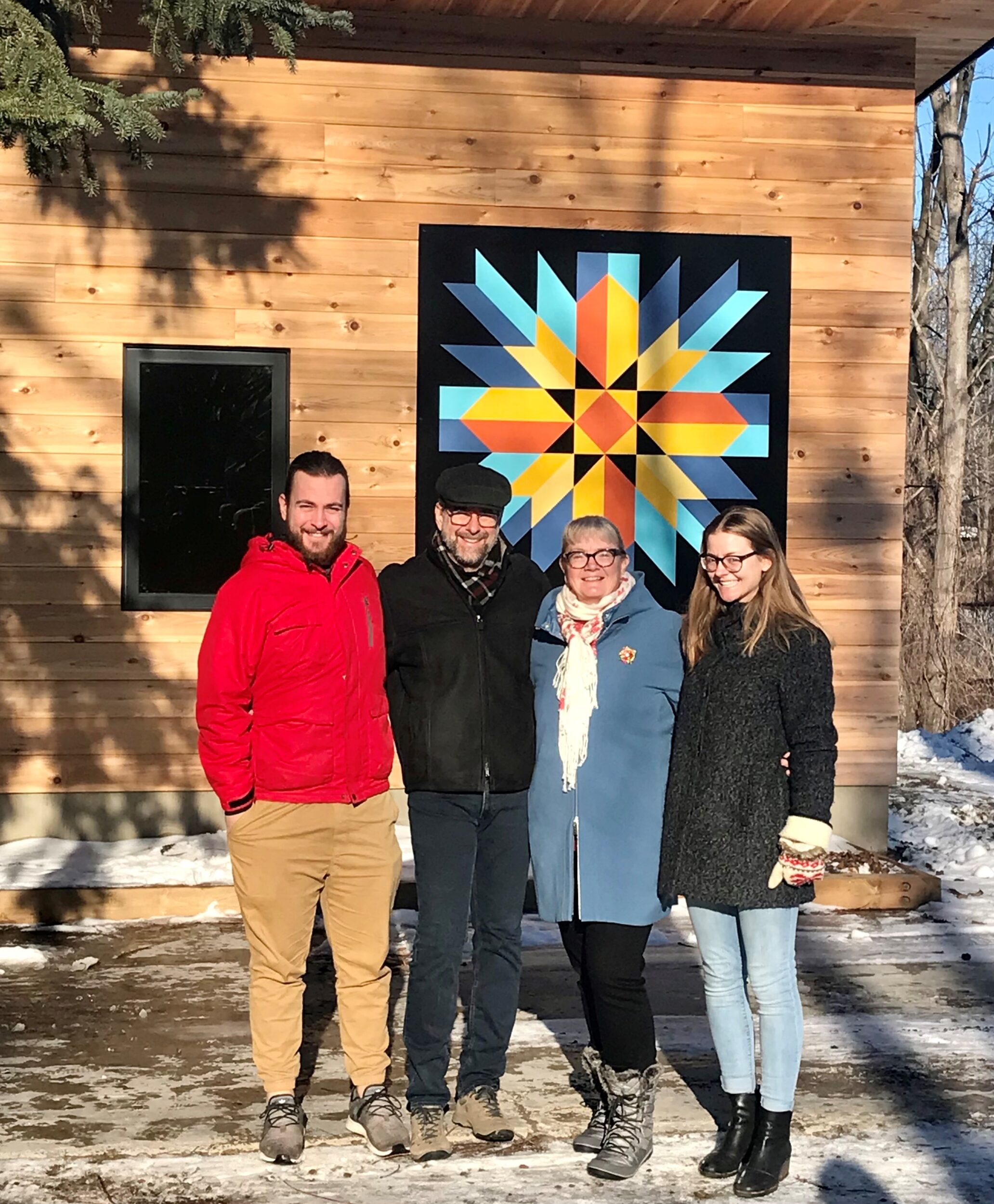 <p>Nicholas, Jeff, Traci and Alyssa DiBattista at their home in Picton. (Photo by Briar Boyce)</p>
