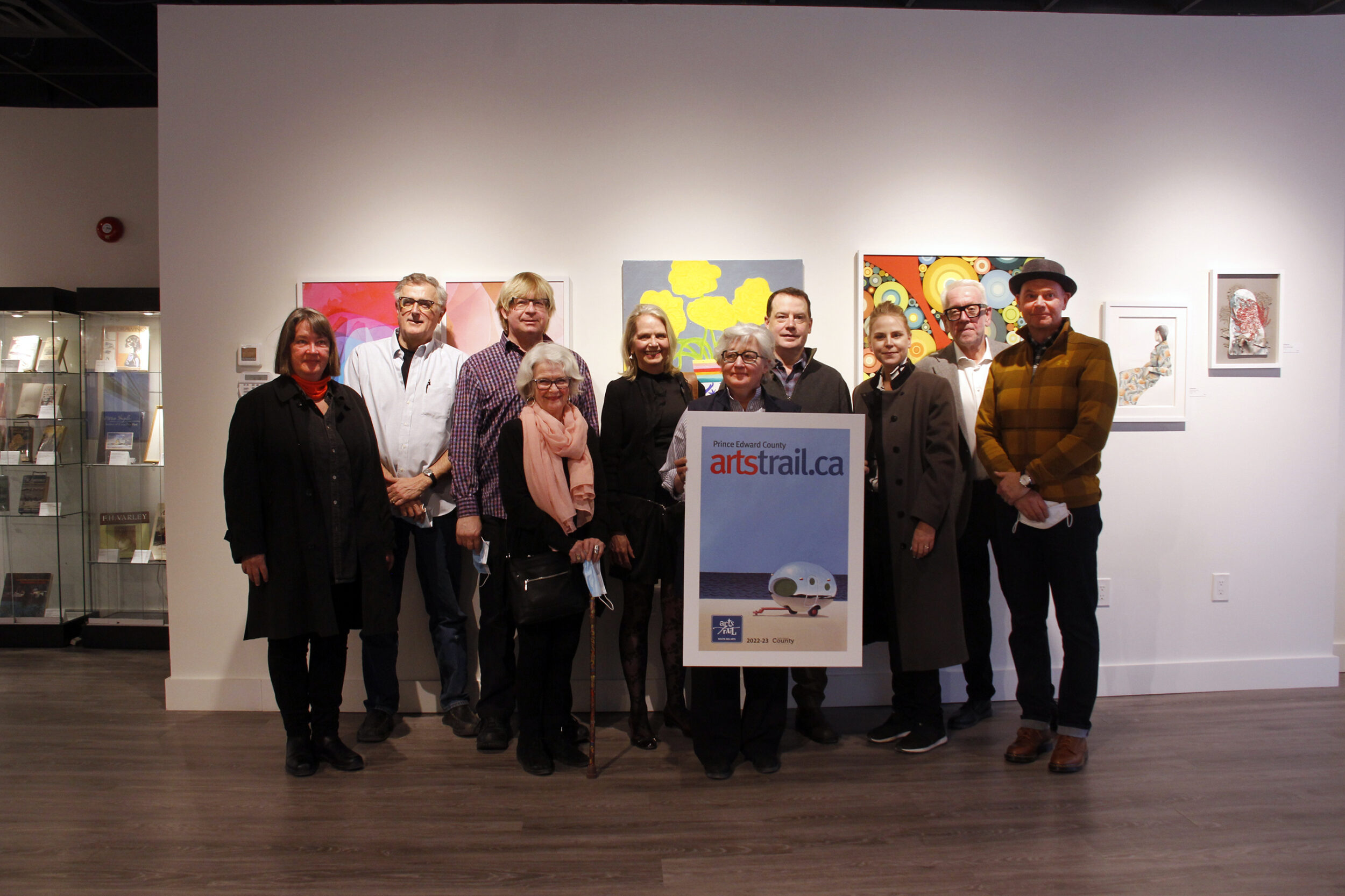 <p>A group of some of the artists involved in the 2022 Arts Trail gathered at 2gallery in Picton on Wednesday to celebrate the 15th anniversary of the program.<br />
(Desirée Decoste/Gazette staff)</p>
