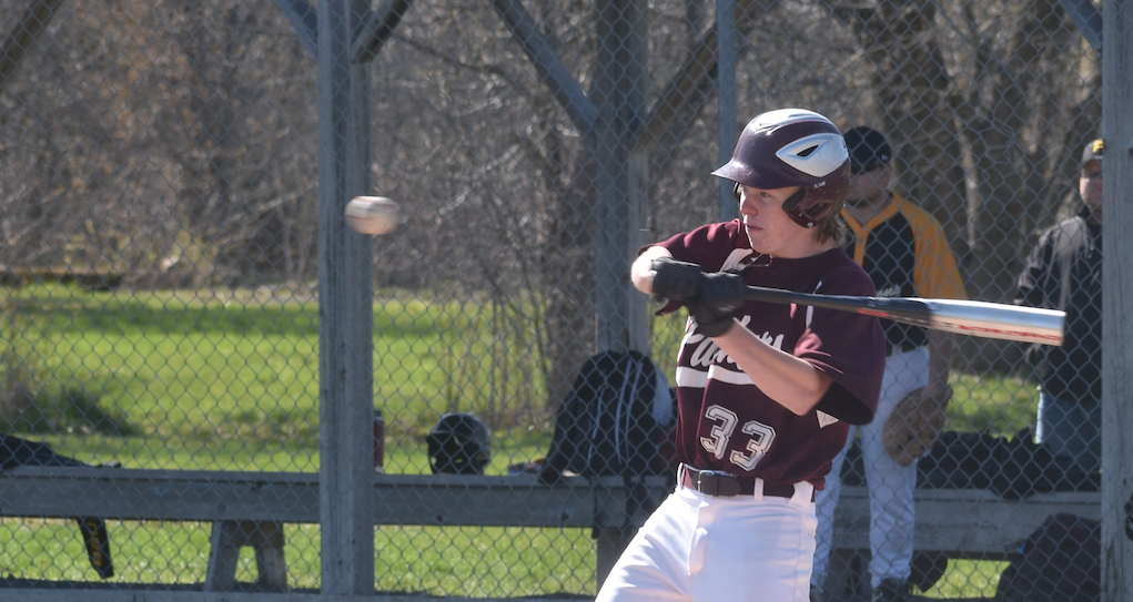 <p>PECI&#8217;s Dakin Jones is one of several young standouts for the Panthers baseball team this season. (Jason Parks/Gazette Staff)</p>
