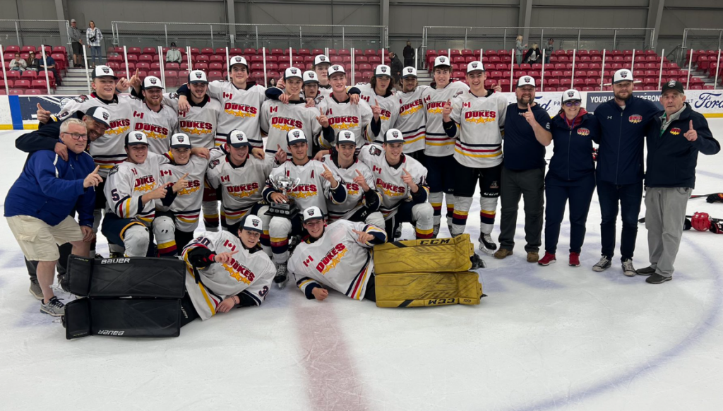 <p>The Wellington Dukes White team were the winners at the 2022 TEP Showcase in Toronto this weekend. (Dukes Photo)</p>
