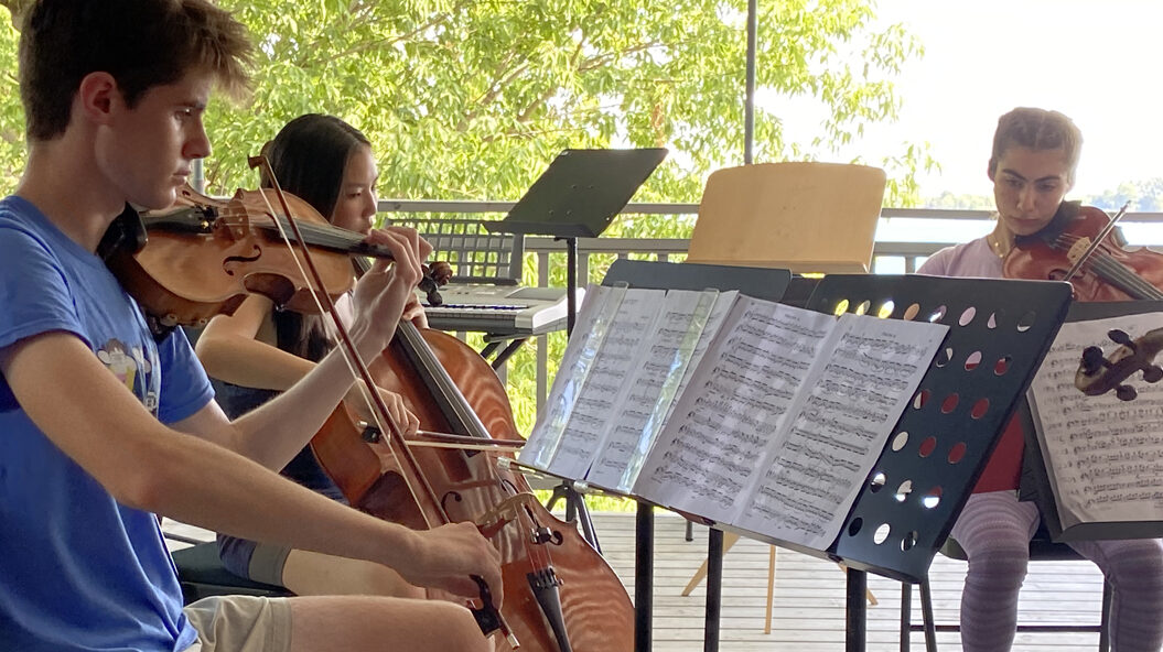 <p>LIVING LIFE ON A STRING Students at the 2022 session of Music at Port Milford rehearse on Tuesday afternoon. The summer music program that attracts young string players from all over the world was buoyed by provincial grants exceeding $70,000 over the past year.   (Submitted photo)</p>
