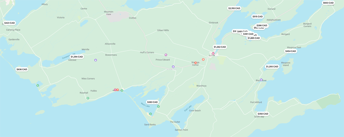 <p>(Airbnb map)</p>

