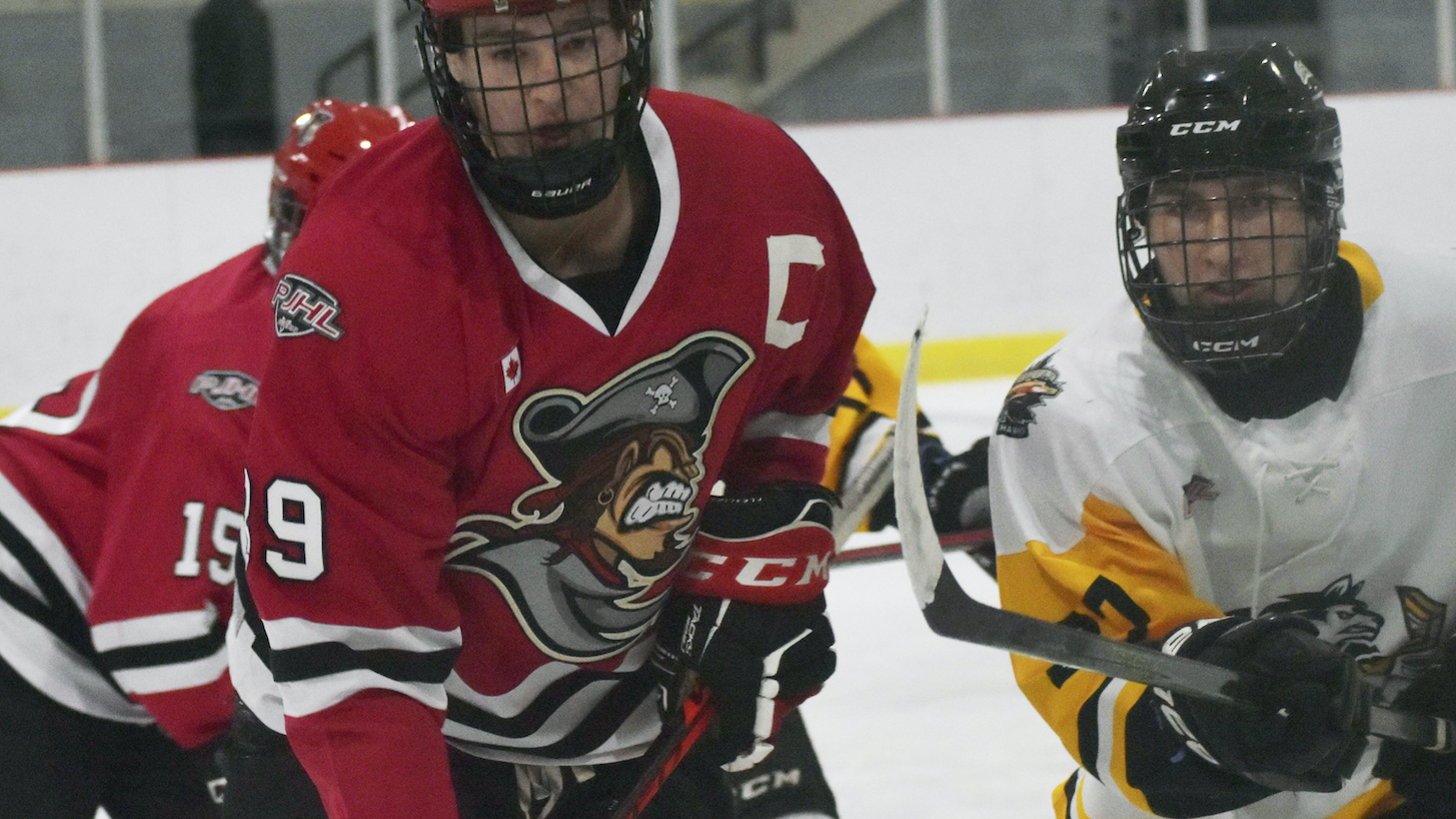 <p>Picton captain Landon McLellan had four goals in two games this weekend as the Pirates swept the Frankford Huskies.<br />
(Gazette Staff)</p>
