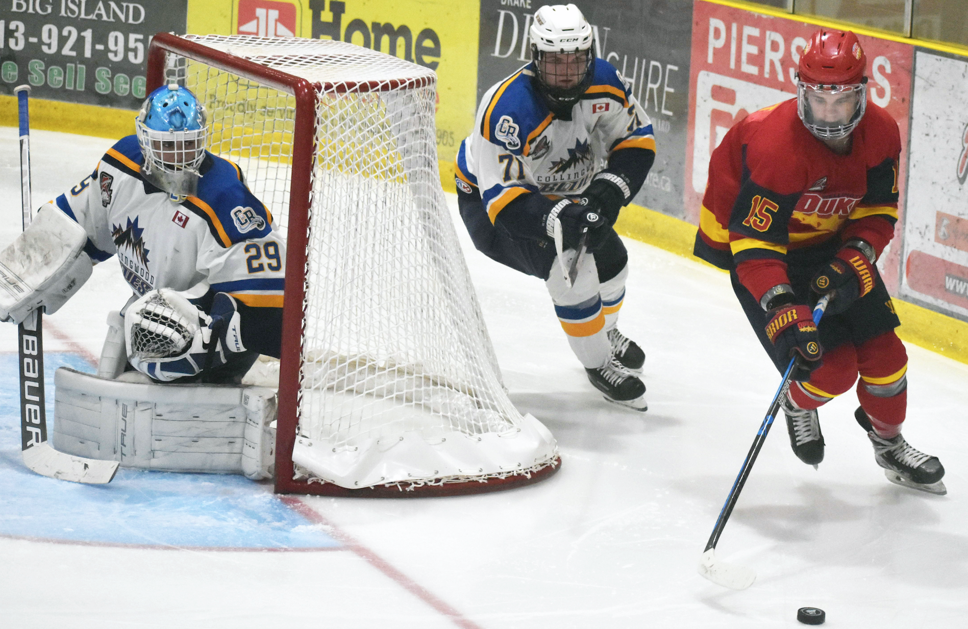 <p>Barrett Joynt had two goals to help propel the Wellington Dukes to a 5-1 win over Markham Dec. 20th.(Jason Parks/Gazette Staff) </p>
