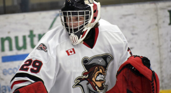 <p>Picton Pirates netminder Ethan Beattie (Gazette Staff)</p>
