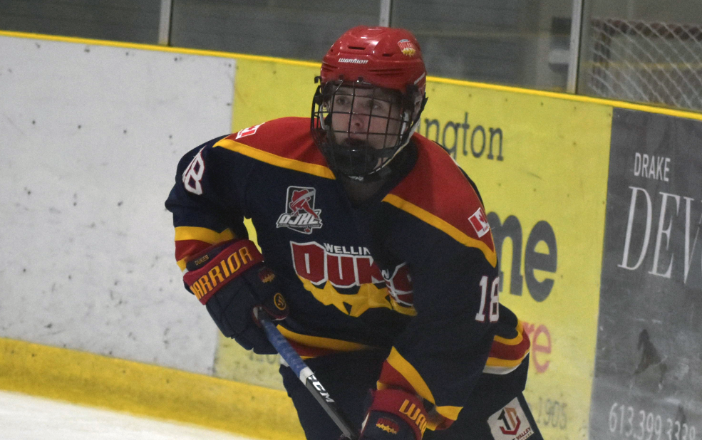 <p>Wellington’s Connor Paronuzzi had five points in Wellington’s two lopsided wins this weekend. (Jason Parks/Gazette Staff)</p>
