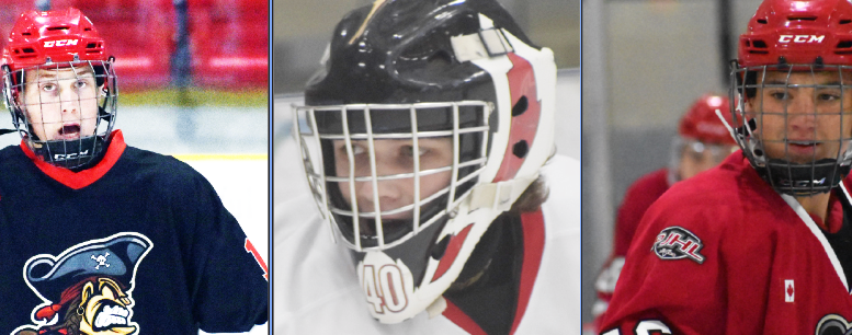 <p>Liam Philip, Ethan Beattie and Gerrit Kempers will represent the Picton Pirates at the 2022 PJHL Prospects event on Nov. 19.</p>
