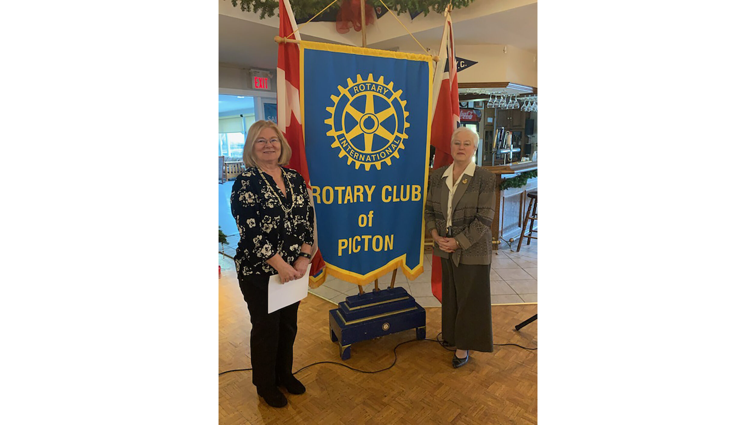 <p>(left) Janet Comeau of Seventh Town Historical Society, (right) Beverly Sprague President of Seventh Town Historical Society. (Submitted photo).</p>
