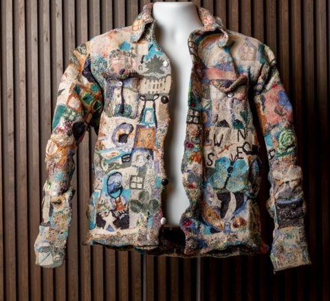 <p>ON DISPLAY-The late Owen Jones’ handmade jacket can be seen at the Royal Hotel in Picton until the end of the month after which, it can be viewed at 2 Gallery, until it travels onward to other galleries around the world.  (Johnny CY Lam/Submitted Photo)</p>
