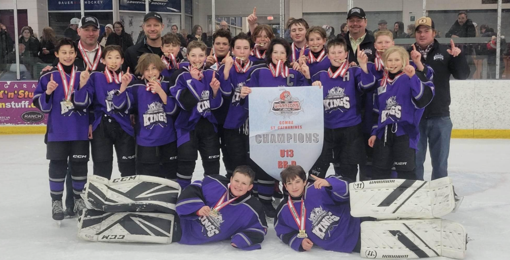 <p>The U13 PECMHA Terra Vista Kings won the 2023 Warrior Tournament in St. Catherines this weekend. (Submitted Photo)</p>
