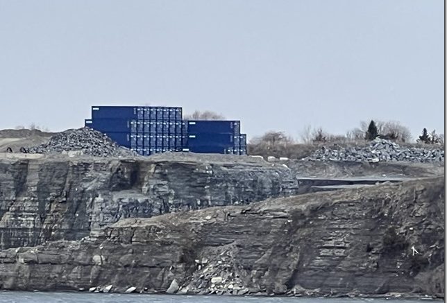 <p>Picton Terminals has run afoul of the County’s Bylaw department. The port operation was charged in early May for unapproved usage of lands for the storage of sea containers. (Submitted Photo)</p>
