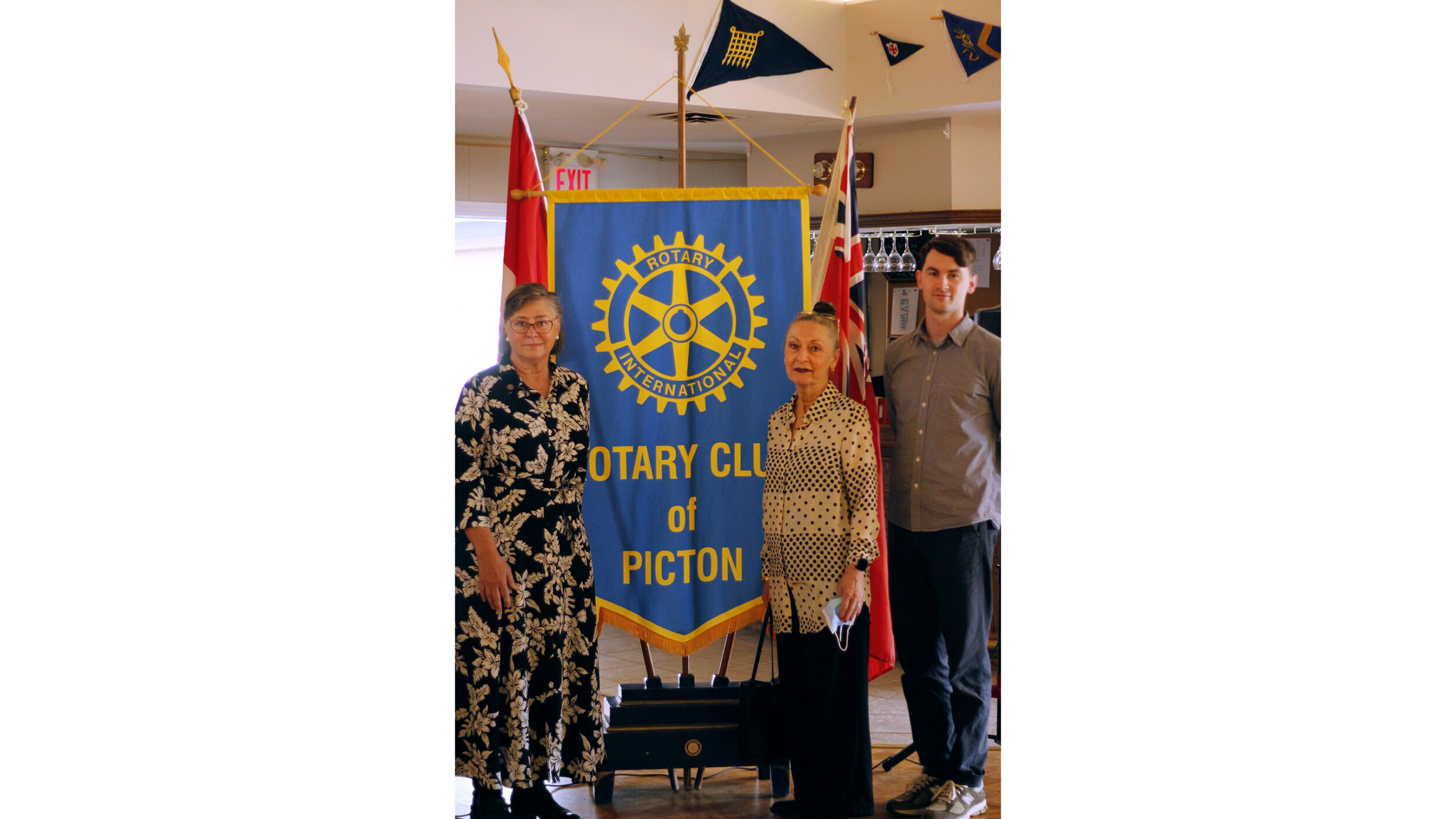 <p>(From left) Alexandra Bake, Barbara Sweet and  Adam Cavanaugh  offered a look into the Picton Library Branch expansion and an exciting mid-May fundraising gala at a recent Rotary Club of Picton meeting.  (Desirée Decoste/Gazette staff)</p>

