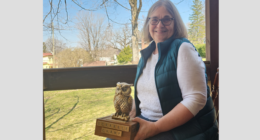 <p>Carol Hobbs was the winner at the 2023 Athol Recreation Committee’s annual Scrabble tournament on Sunday. (Anna Miller for the Gazette)</p>
