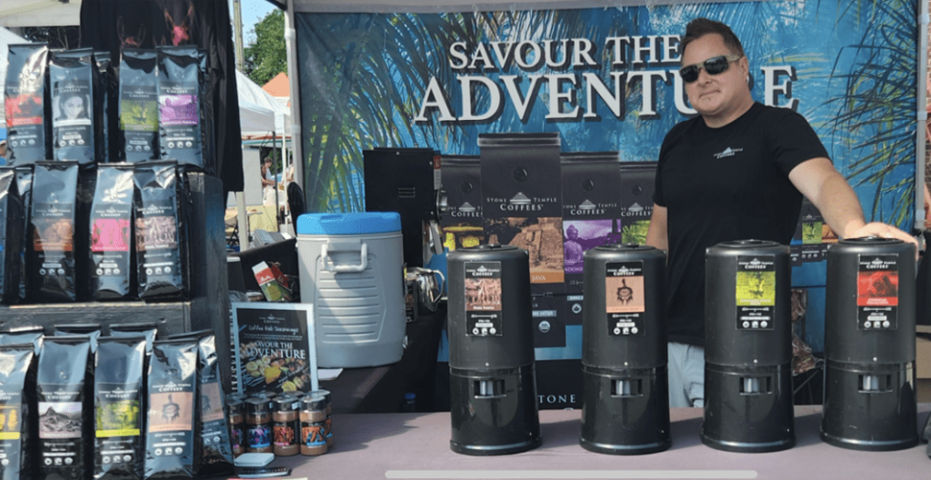 <p>Ryan Saunders of Stone Temple Coffee. (Anna Suz for the Gazette)</p>
