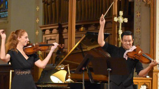 <p>Catherine Cosbey and Eric Wong. (Jason Parks/Gazette Staff)</p>
