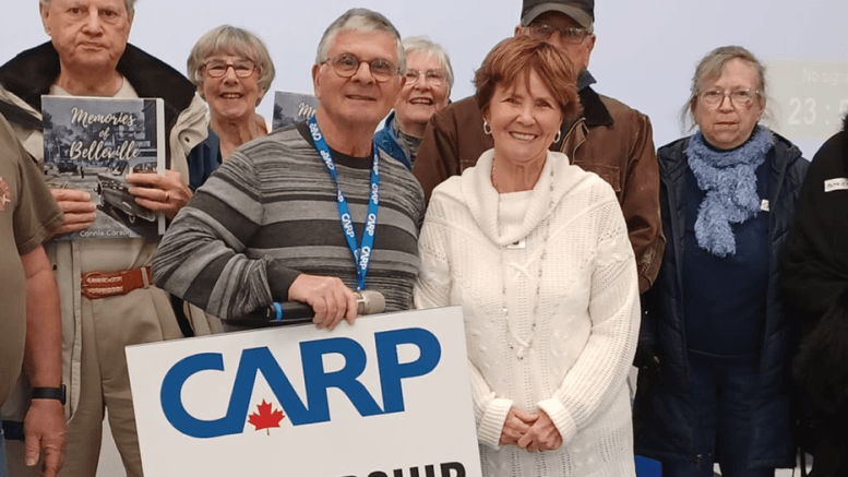 <p>Quinte area historian Connie Carson was the guest speaker at a recent CARP Chapter 39 ‘Coffee and Chat’ meeting. (Submitted Photo)</p>

