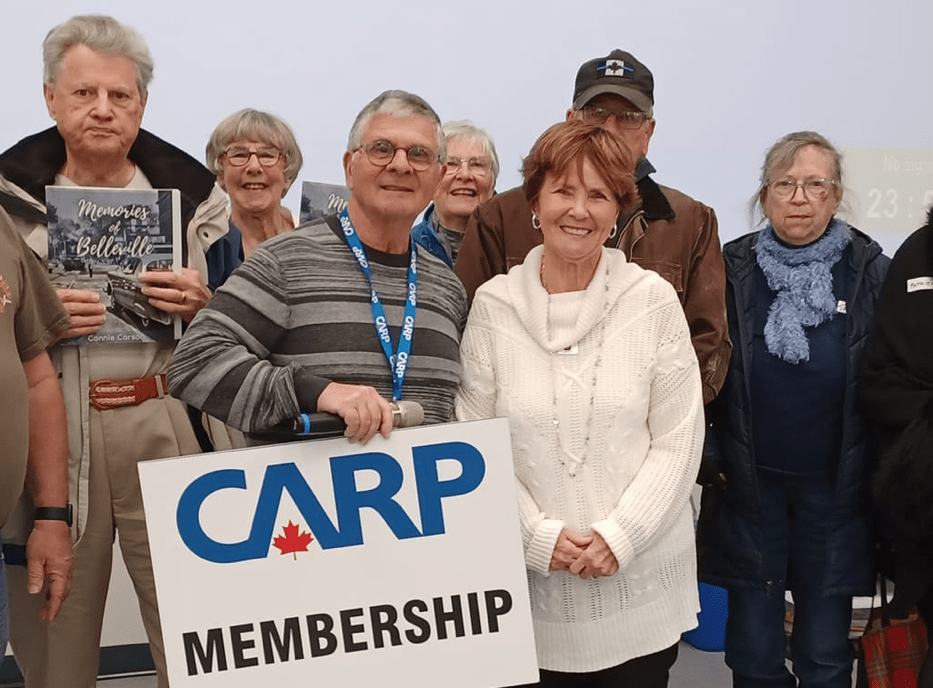 <p>Quinte area historian Connie Carson was the guest speaker at a recent CARP Chapter 39 ‘Coffee and Chat’ meeting. (Submitted Photo)</p>
