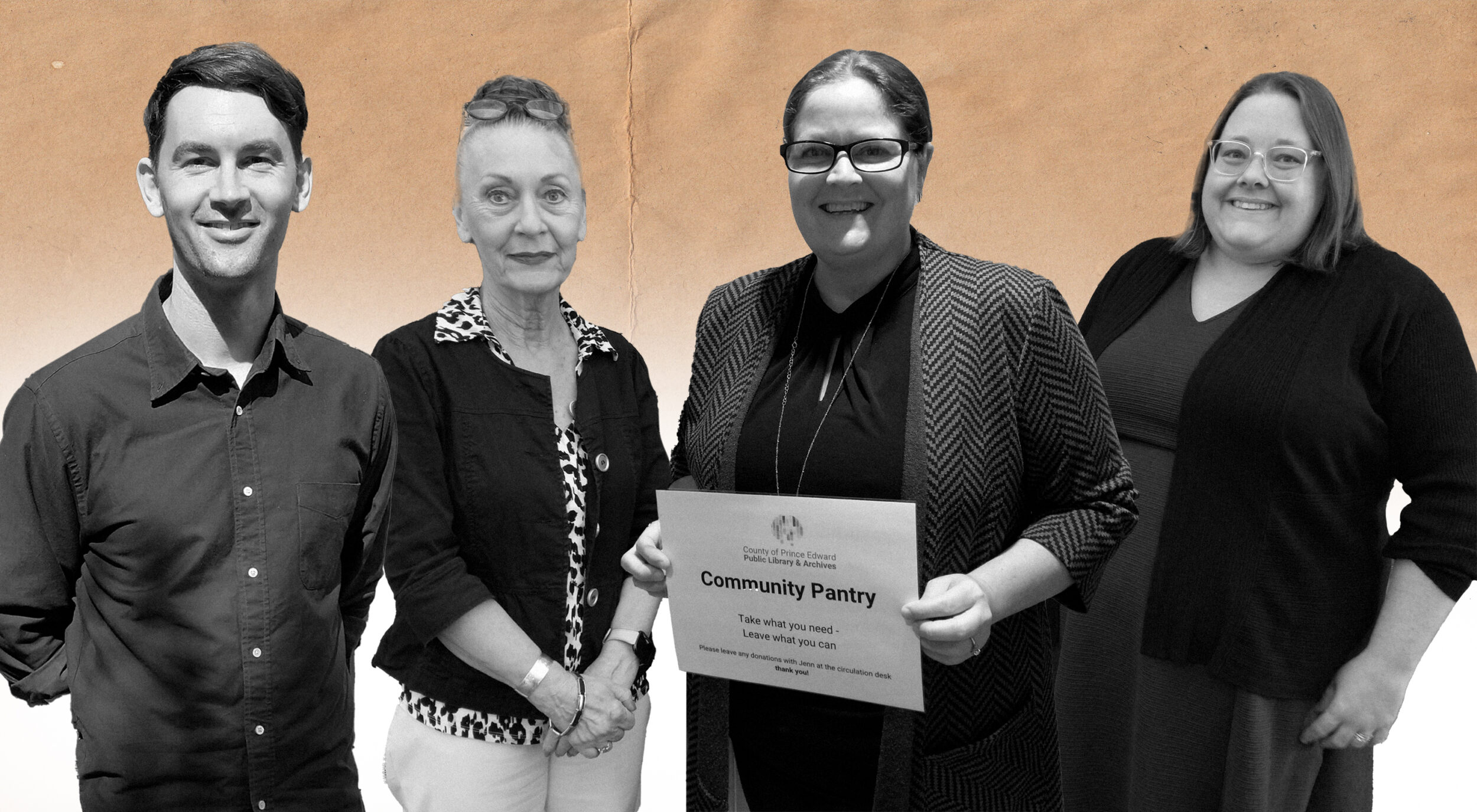 <p>MEMBERS OF THE PEC LIBRARY TEAM Adam Cavanaugh, Barbara Sweet, Jennifer Kingma and Liz Zylstra. (Gazette Staff)</p>

