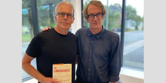 <p>IN CONVERSATION (from left) Ken Murray and Patrick deWitt (Daniela Kelloway for the Gazette)</p>

