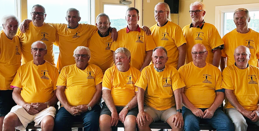 <p>A 1973 VINTAGE Members of Picton’s 1973<br />
All Ontario championship softball team<br />
reuniting this summer included (Top, L-R)<br />
Ted Thompson, Harold Foster, Kenny<br />
Holmes, Richard Parks, TedVanDusen, Rick</p>
<p>Dance, Steve Tripp, Terry Deroche, (Bot-<br />
tom) Earl Foster, Les Chapman, Bob Cutler,</p>
<p>Morris White, Robbie Roblin and Ron<br />
Norton. (Jason Parks/Gazette Staff)</p>

