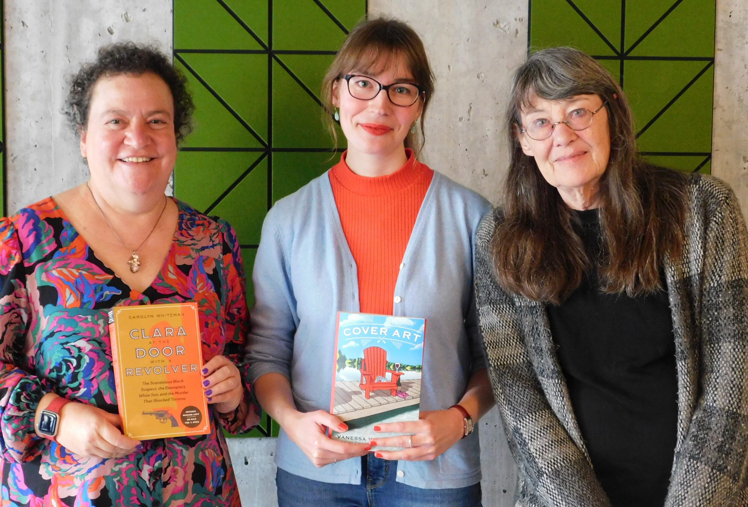 <p>KILLING IT- (From left) Guest mystery authors Carolyn Whitzman and Vanessa Westermann joined local<br />
author Janet Kellough for the 2023 Women Killing It murder mystery festival at the Picton branch of the<br />
County library Saturday, October 21. Whitzman’s novel “Clara at the Door with a Revolver” documents<br />
the story of Clara Ford – a black tailor and single mother arrested for murder, confessed, and later<br />
recanted. (Photo by Joanne Fralick)</p>
